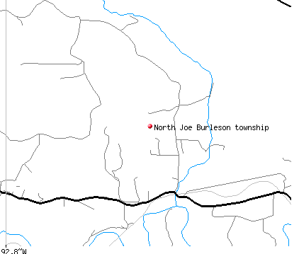 North Joe Burleson township, AR map