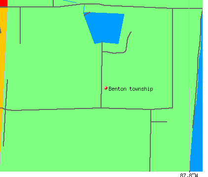 Benton township, IL map
