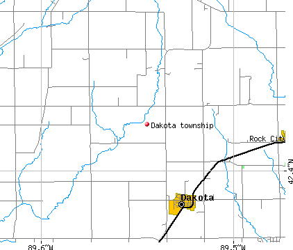 Dakota township, IL map