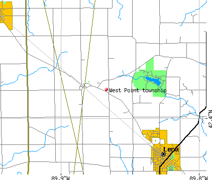 West Point township, IL map
