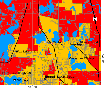 Lake Villa township, IL map