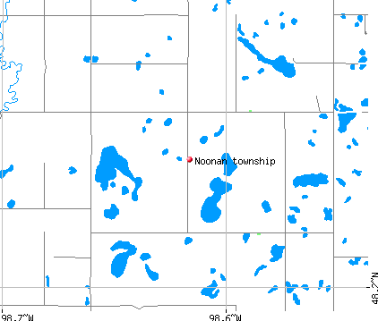 Noonan township, ND map