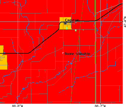 Boone township, IL map