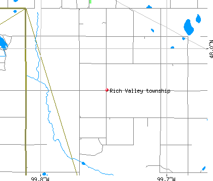 Rich Valley township, ND map