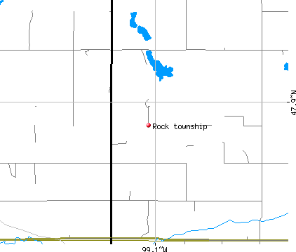 Rock township, ND map