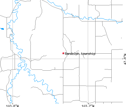 Randolph township, ND map