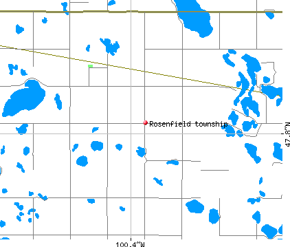 Rosenfield township, ND map