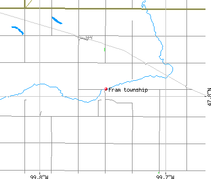 Fram township, ND map