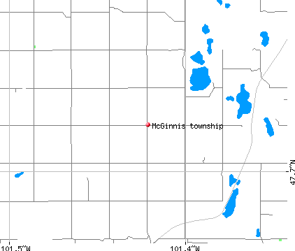 McGinnis township, ND map