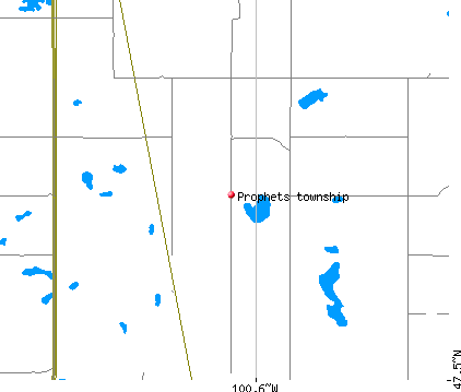 Prophets township, ND map