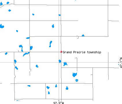 Grand Prairie township, ND map