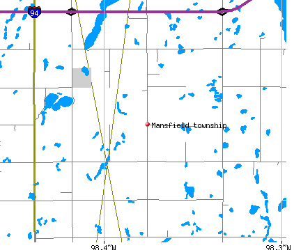 Mansfield township, ND map