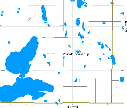Graf township, ND map