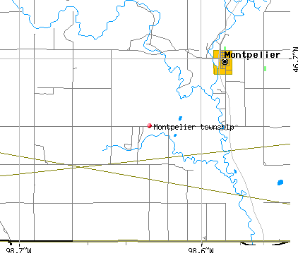 Montpelier township, ND map
