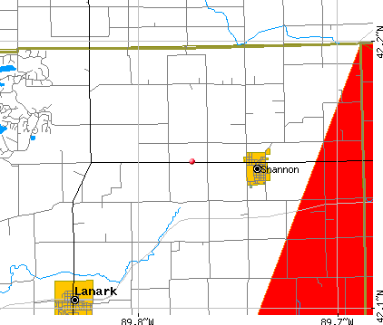 Cherry Grove-Shannon township, IL map