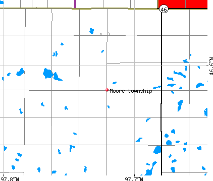 Moore township, ND map