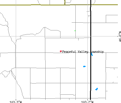 Peaceful Valley township, ND map