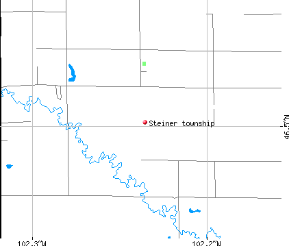 Steiner township, ND map