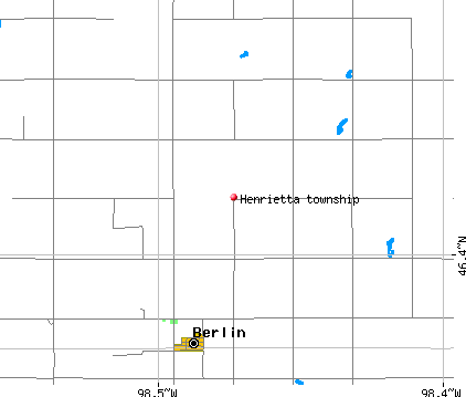 Henrietta township, ND map