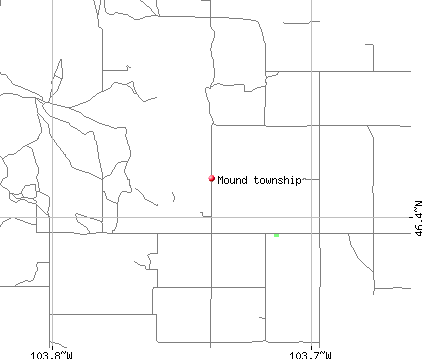 Mound township, ND map