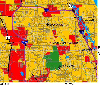 Northfield township, IL map