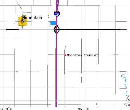 Mooreton township, ND map