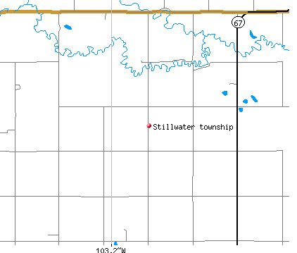 Stillwater township, ND map