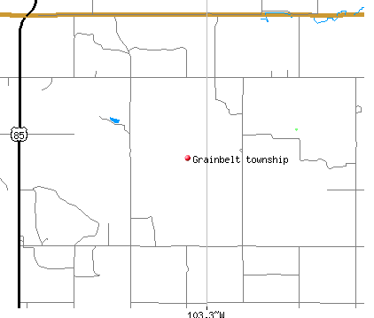 Grainbelt township, ND map