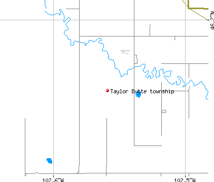 Taylor Butte township, ND map