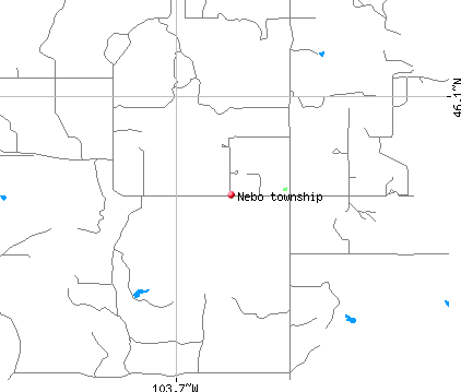 Nebo township, ND map