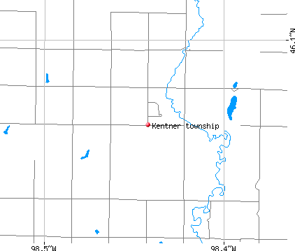 Kentner township, ND map