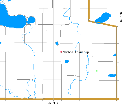 Marboe township, ND map