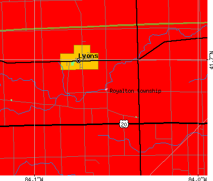 Royalton township, OH map