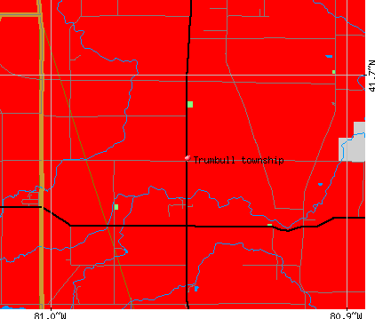 Trumbull township, OH map