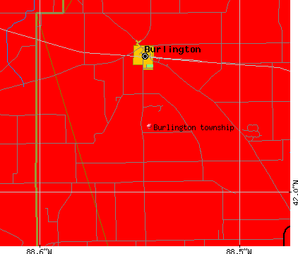 Burlington township, IL map
