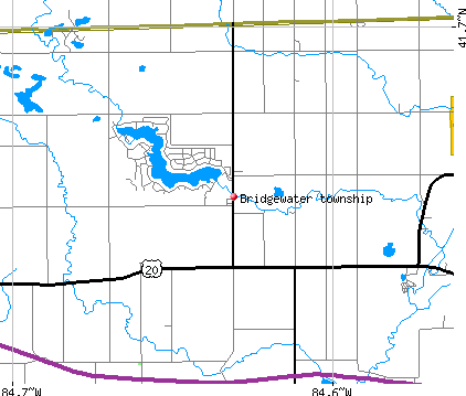 Bridgewater township, OH map