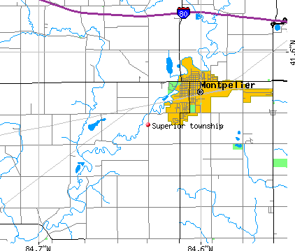 Superior township, OH map