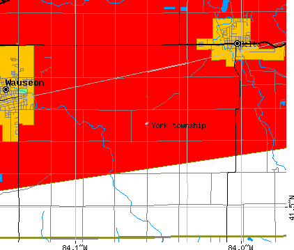York township, OH map