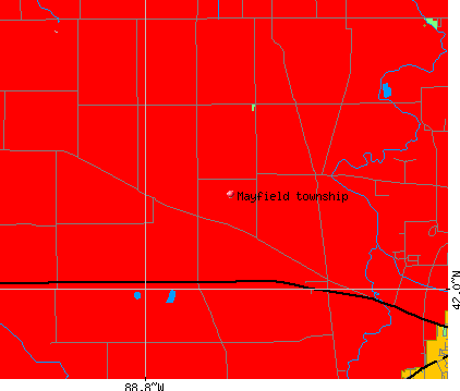 Mayfield township, IL map