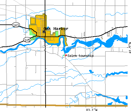 Salem township, OH map