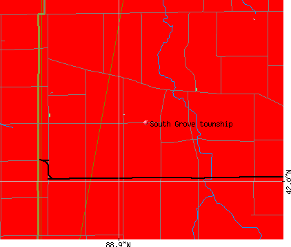 South Grove township, IL map