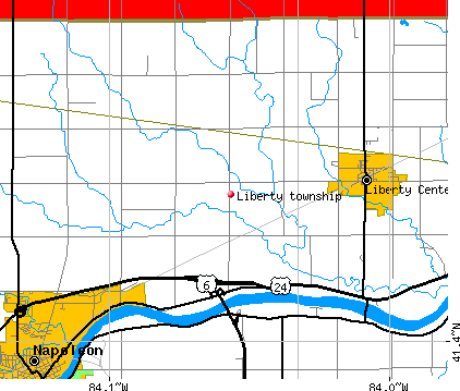 Liberty township, OH map