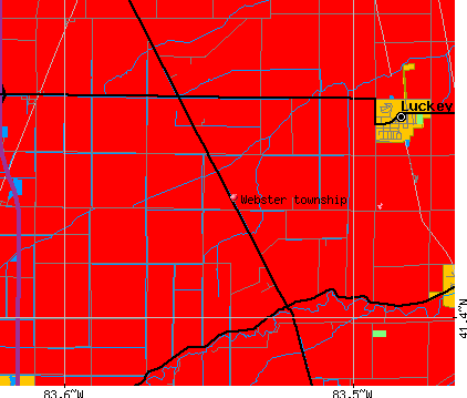 Webster township, OH map
