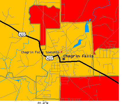 Chagrin Falls township, OH map