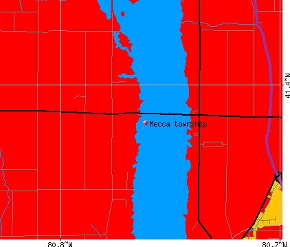 Mecca township, OH map