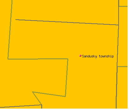 Sandusky township, OH map