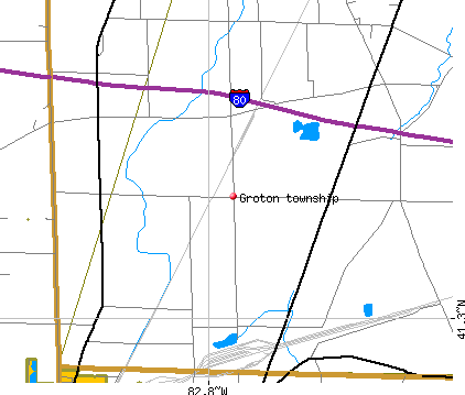 Groton township, OH map