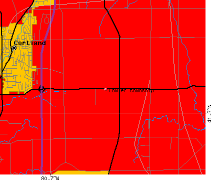 Fowler township, OH map