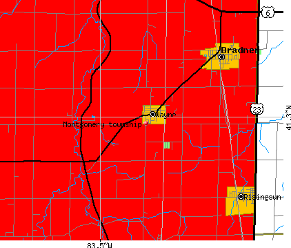 Montgomery township, OH map