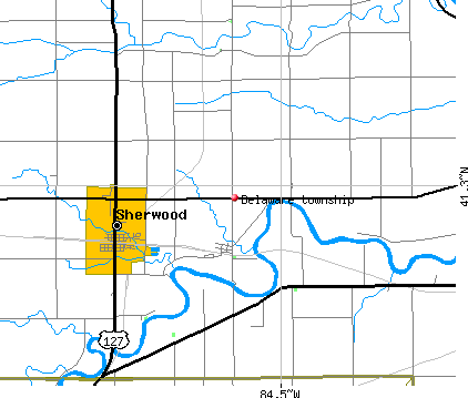 Delaware township, OH map
